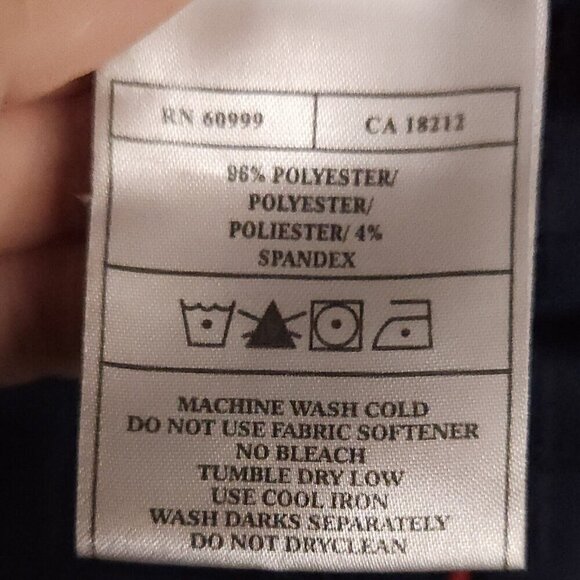 Antigua Desert Dry Navy Pants Red Piping 6 - Picture 10 of 11